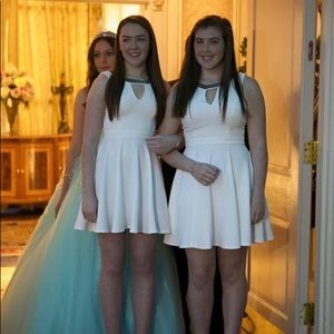 White skater Lord and Taylor XOXO dress
